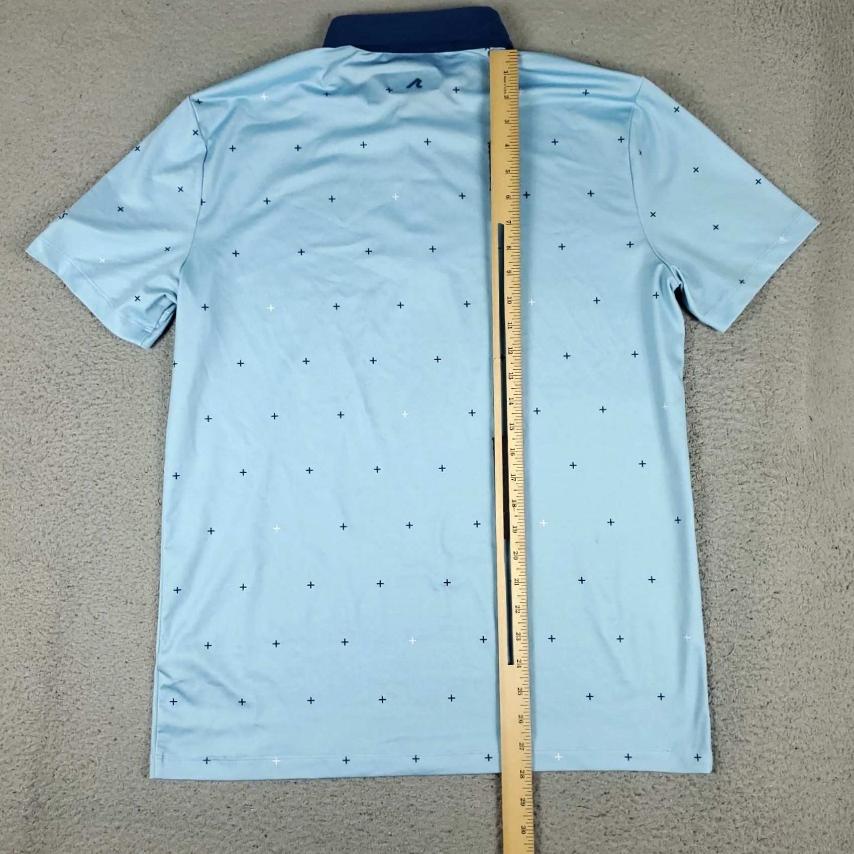 Vintage Redvanly Polo Shirt Mens Size M Light Blue Star Print Golf Short Sleeve Size US M / EU 48-50 / 2 - 5 Thumbnail
