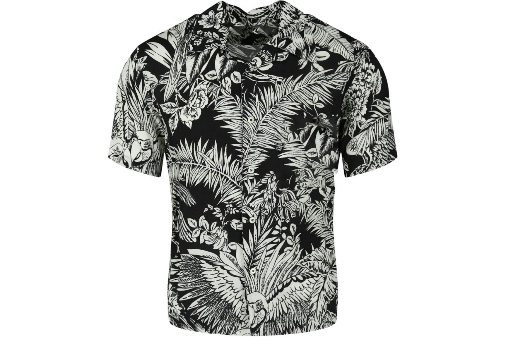 Designer Men's Palms Bowling Shirt – Black/White Size US L / EU 52-54 / 3 - 3 Thumbnail