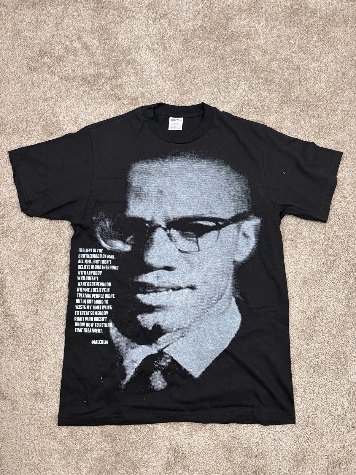 Handmade Malcolm X modern print Size US L / EU 52-54 / 3 - 1 Thumbnail