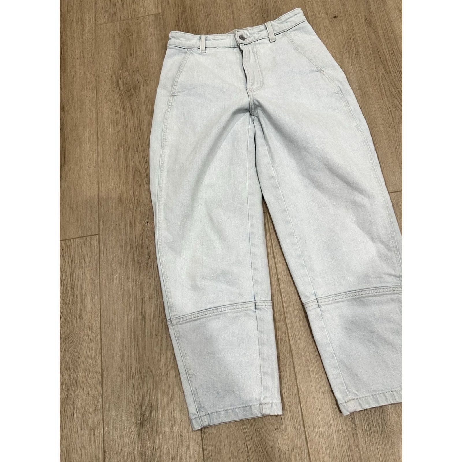 Everlane Everlane Jeans Womens Size 26 Utility Barrel Light Wash Cropped Tapered Denim Size 26" / US 2 / IT 38 - 3 Thumbnail