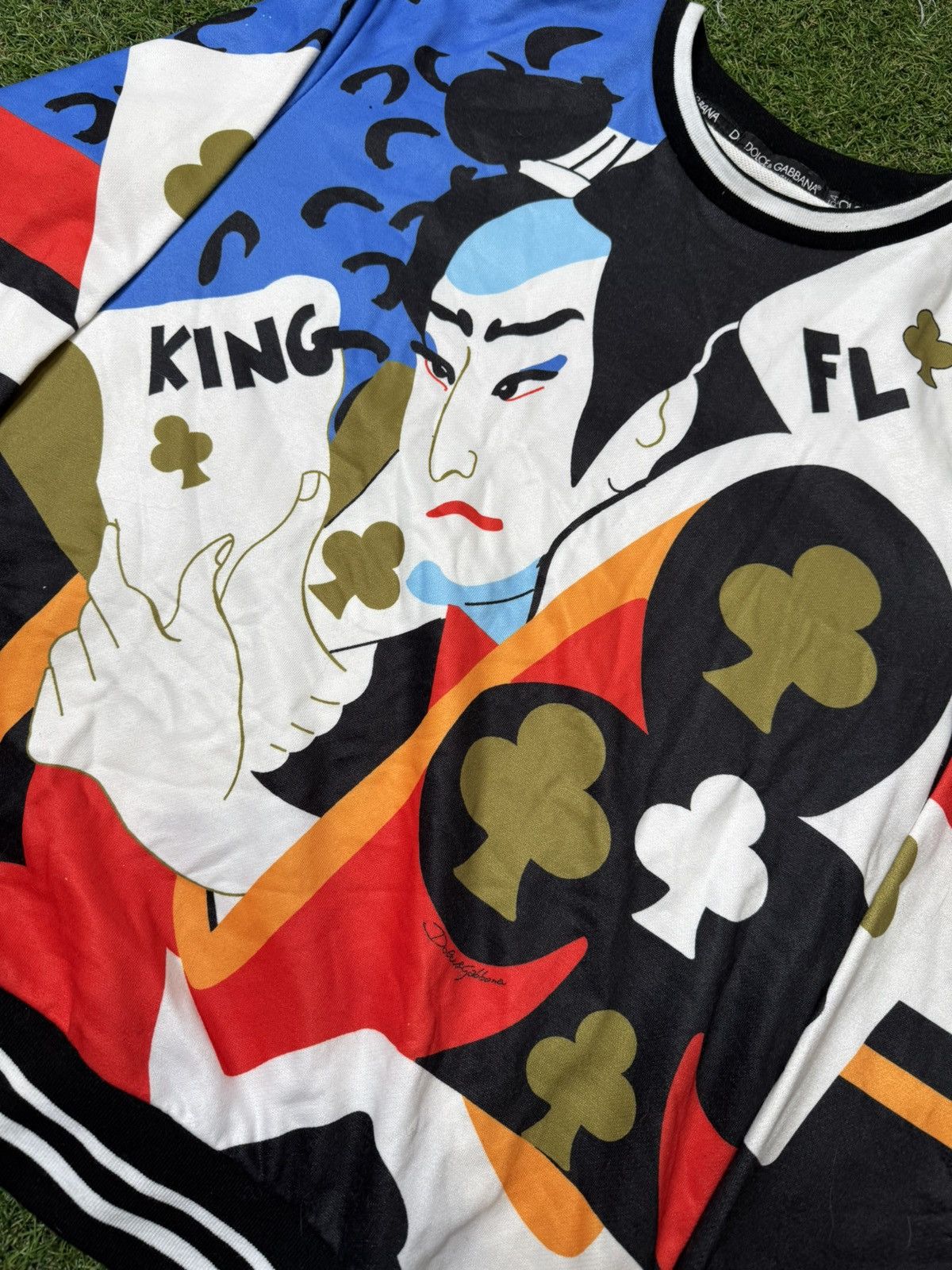 Dolce & Gabbana × Vintage Dolce & Gabbana King Of Clubs Size US L / EU 52-54 / 3 - 2 Thumbnail