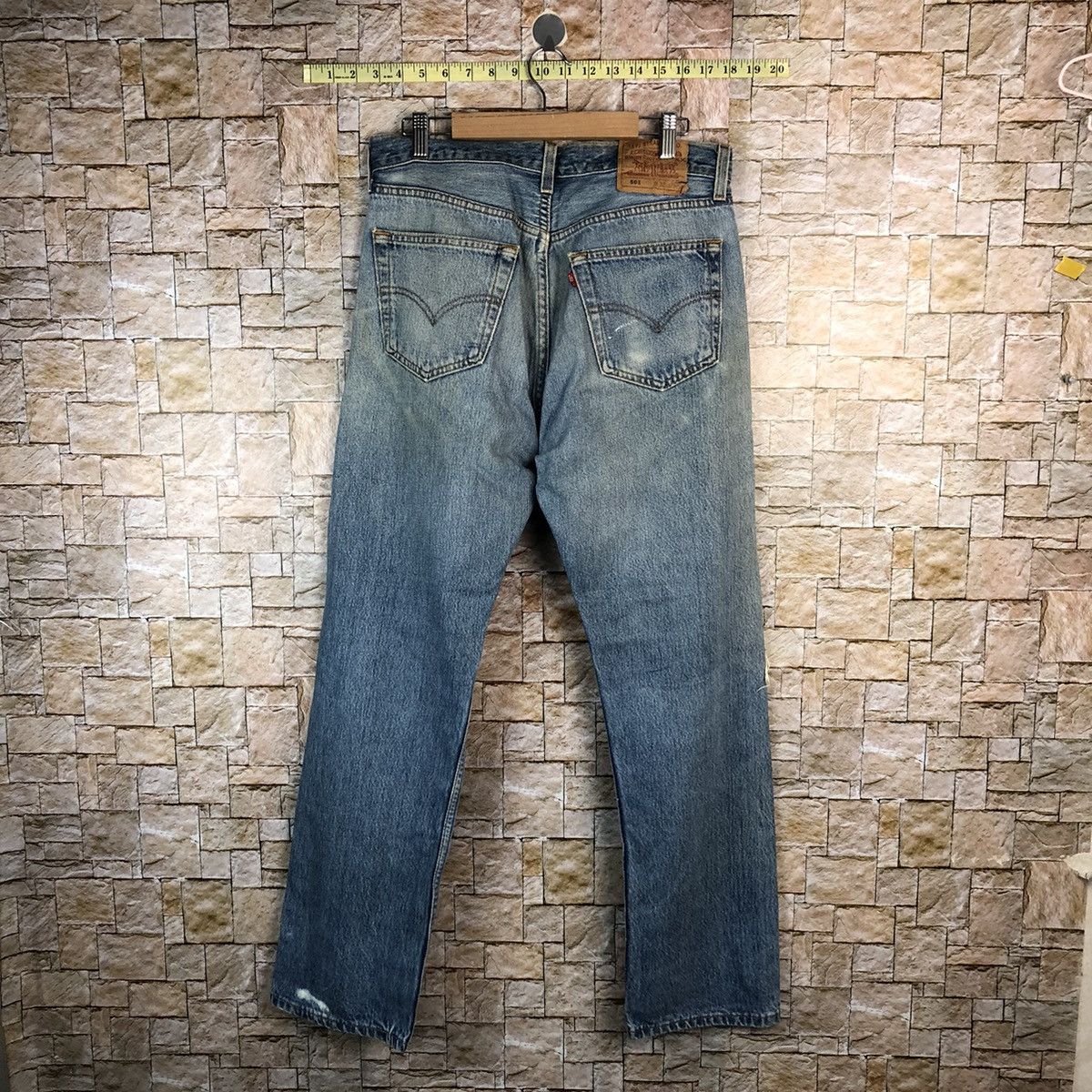 Levi's D 501 Levis patchwork ripped Distressed Denim Pants #A1013 Size US 32 / EU 48 - 16 Thumbnail
