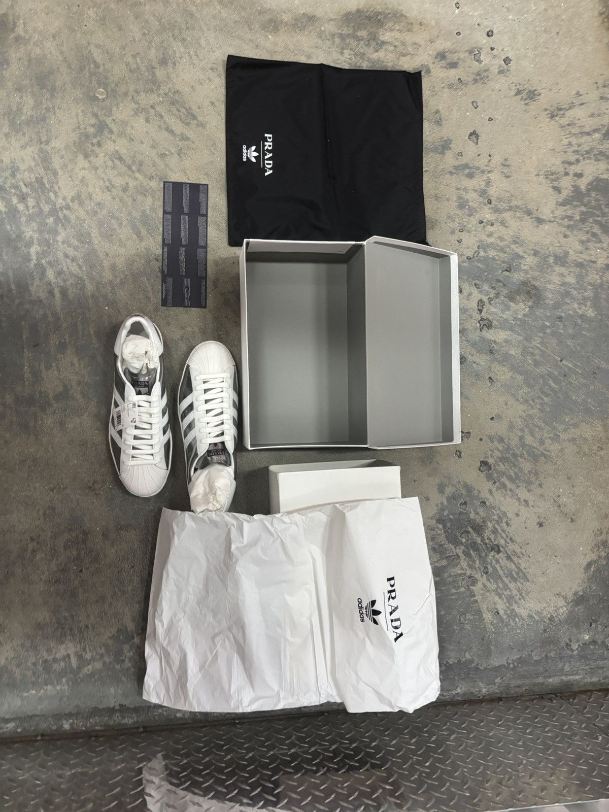 Adidas × Prada Adidas x Prada Superstar DS Size US 11.5 / EU 44-45 - 8 Thumbnail
