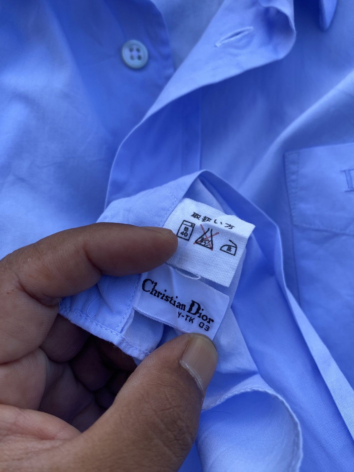 Christian Dior Monsieur Rare Vintage 90s Christian Dior Longsleeve Buttons Shirt Size US L / EU 52-54 / 3 - 16 Thumbnail