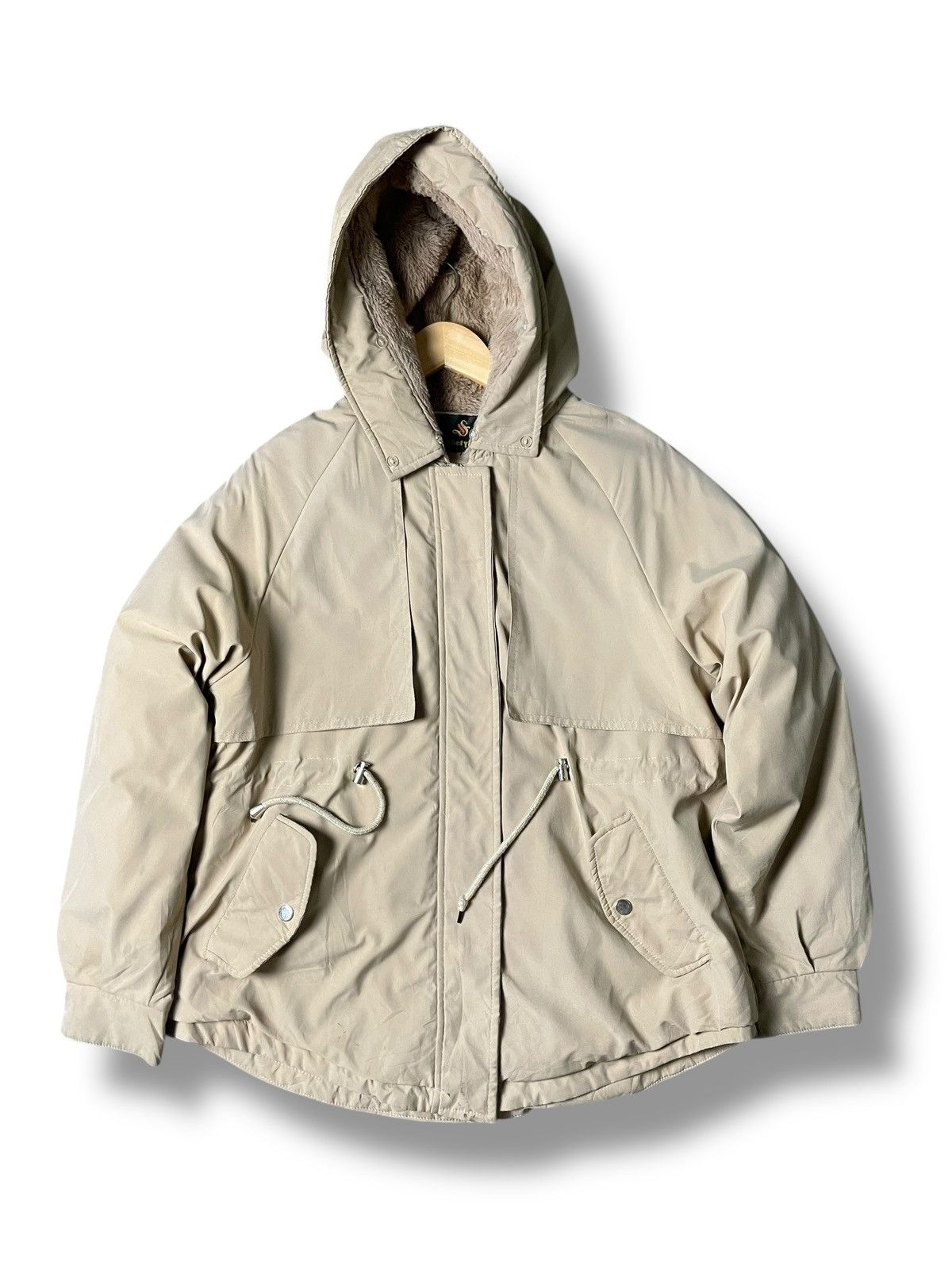 Japanese Brand × Other × Vintage SHETYLE Brand Winter Polyester Hooded Jacket (134) Size US S / EU 44-46 / 1 - 1 Thumbnail