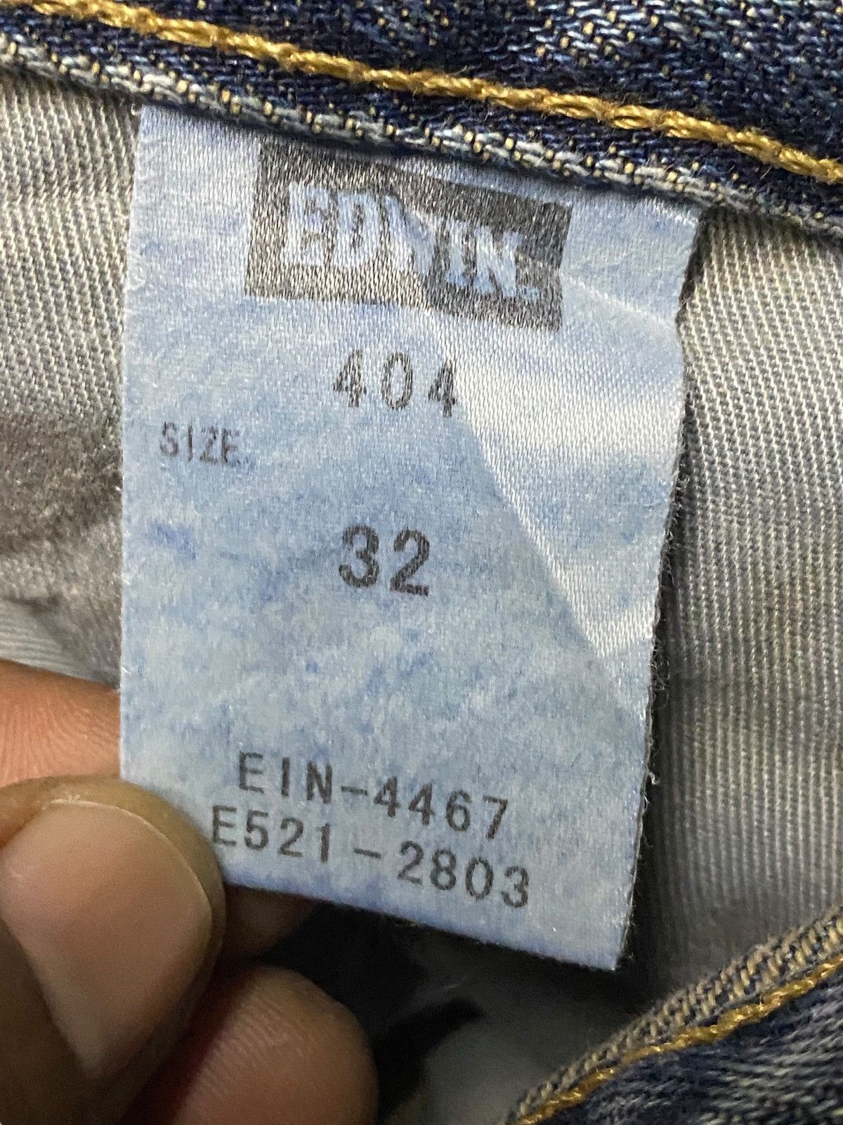 Edwin Vintage Japanese Brand Edwin 404 Faded Dustressed Loose Size US 35 - 14 Thumbnail