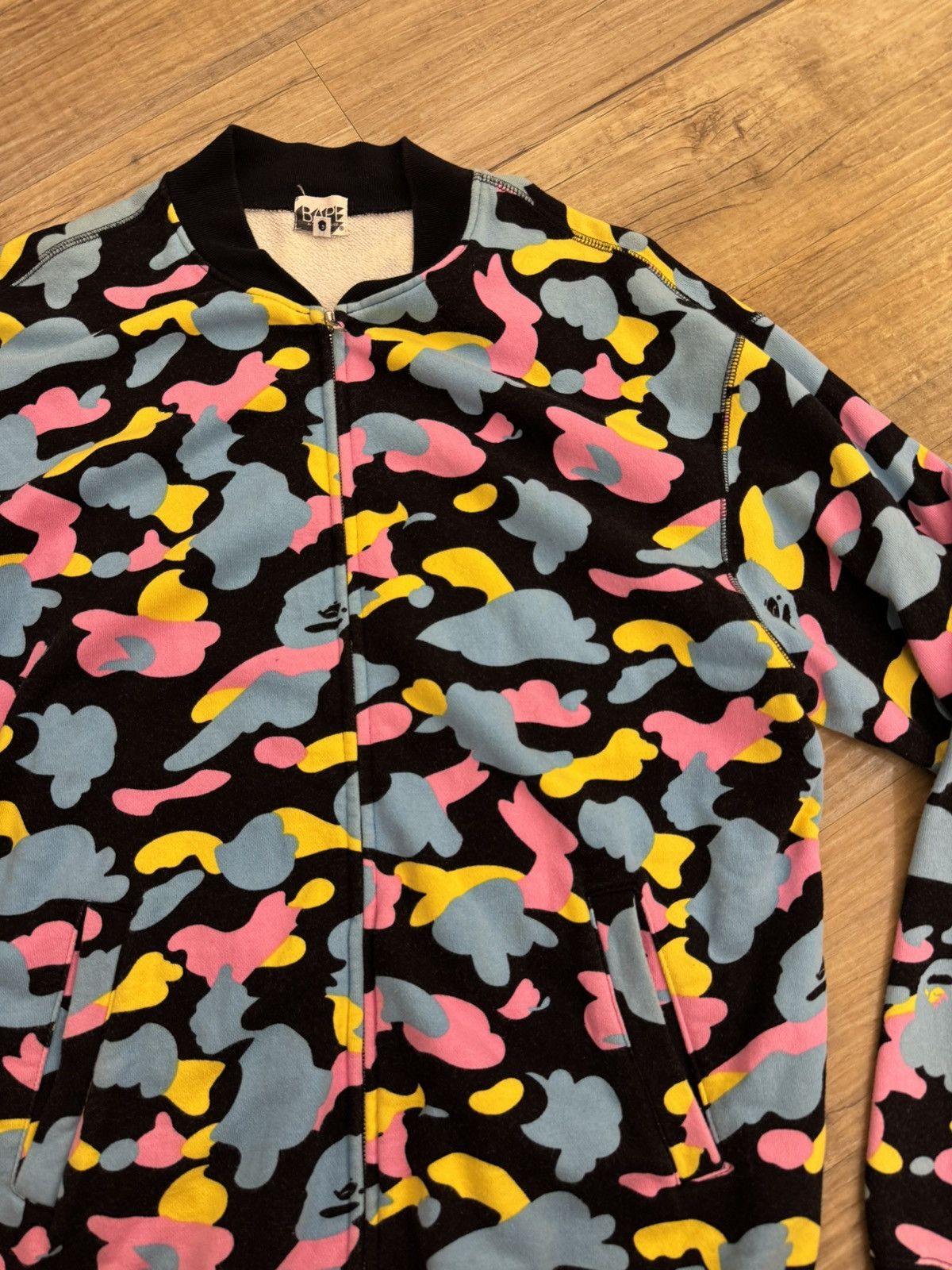 Bape BAPE cotton candy camo sweat jacket Size US L / EU 52-54 / 3 - 4 Thumbnail