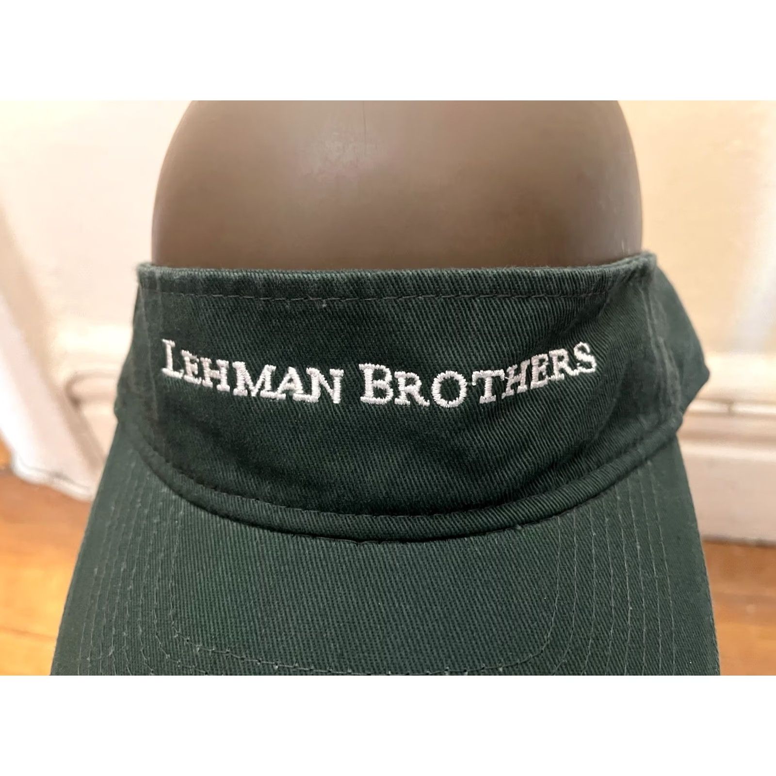 Vintage VINTAGE Lehman Brothers Visor One Size Green Size ONE SIZE - 3 Thumbnail