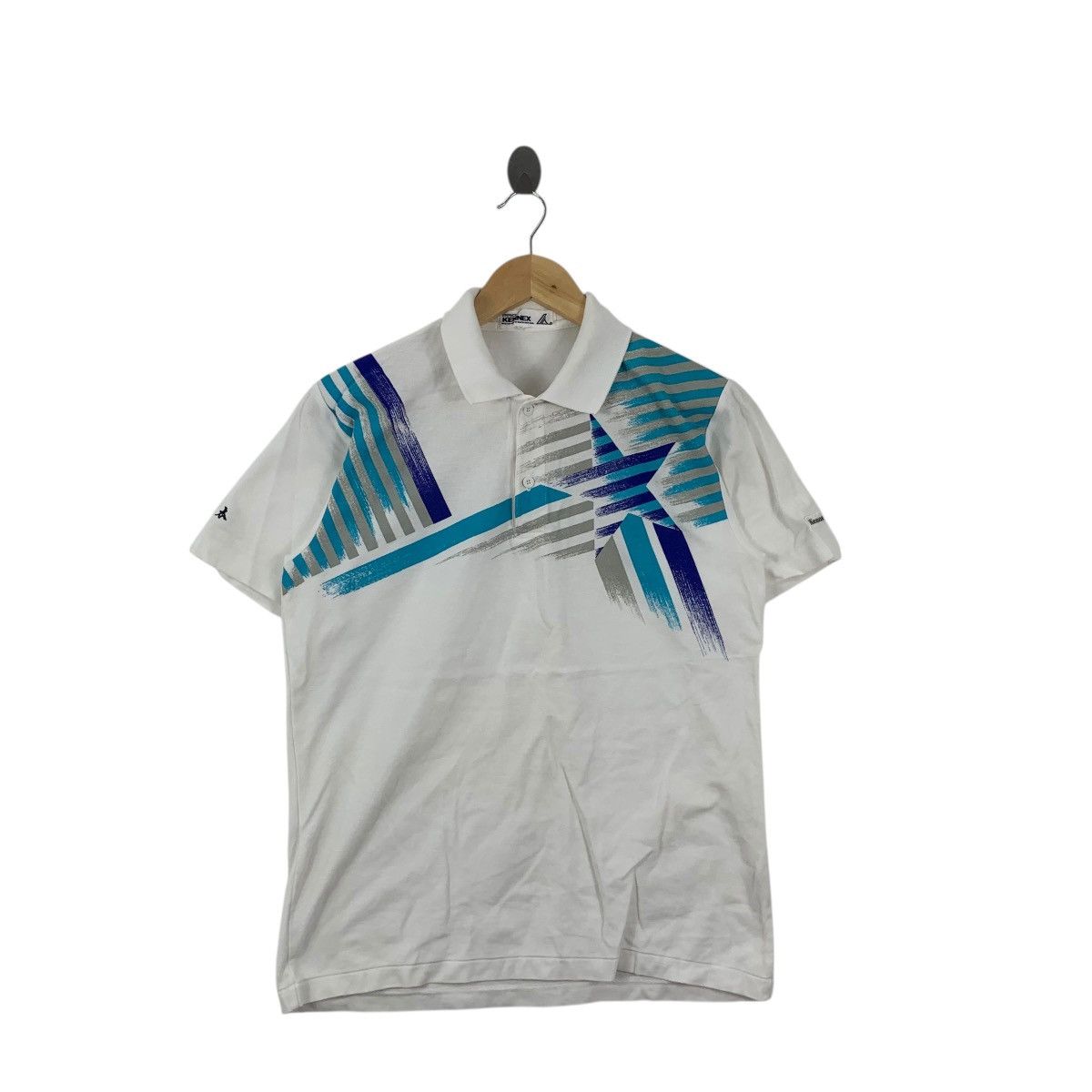 Vintage Vintage 90’ PRO KENNEX SPORTSWEAR Abstract Polo Tee Shirt Size US S / EU 44-46 / 1 - 3 Thumbnail
