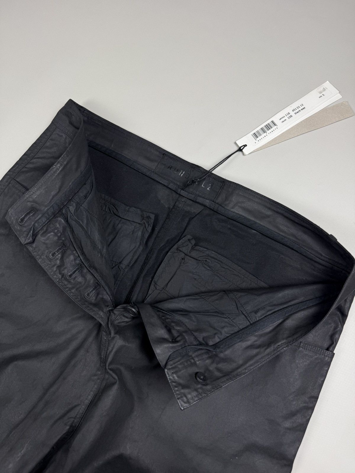 Rundholz BNWT! Rundholz Dip Coated Cotton Drop Crotch Pants Trousers Size 28" / US 6 / IT 42 - 13 Thumbnail