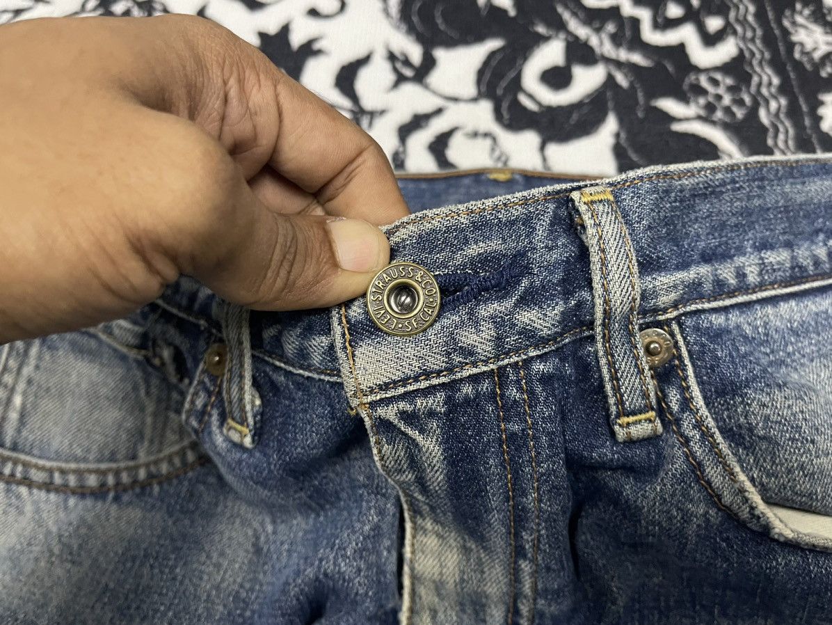 Levi's Vintage Clothing 90s LEVIS 503 J22 DISTRESSED DENIM FADED DESIGN Size US 28 / EU 44 - 7 Thumbnail