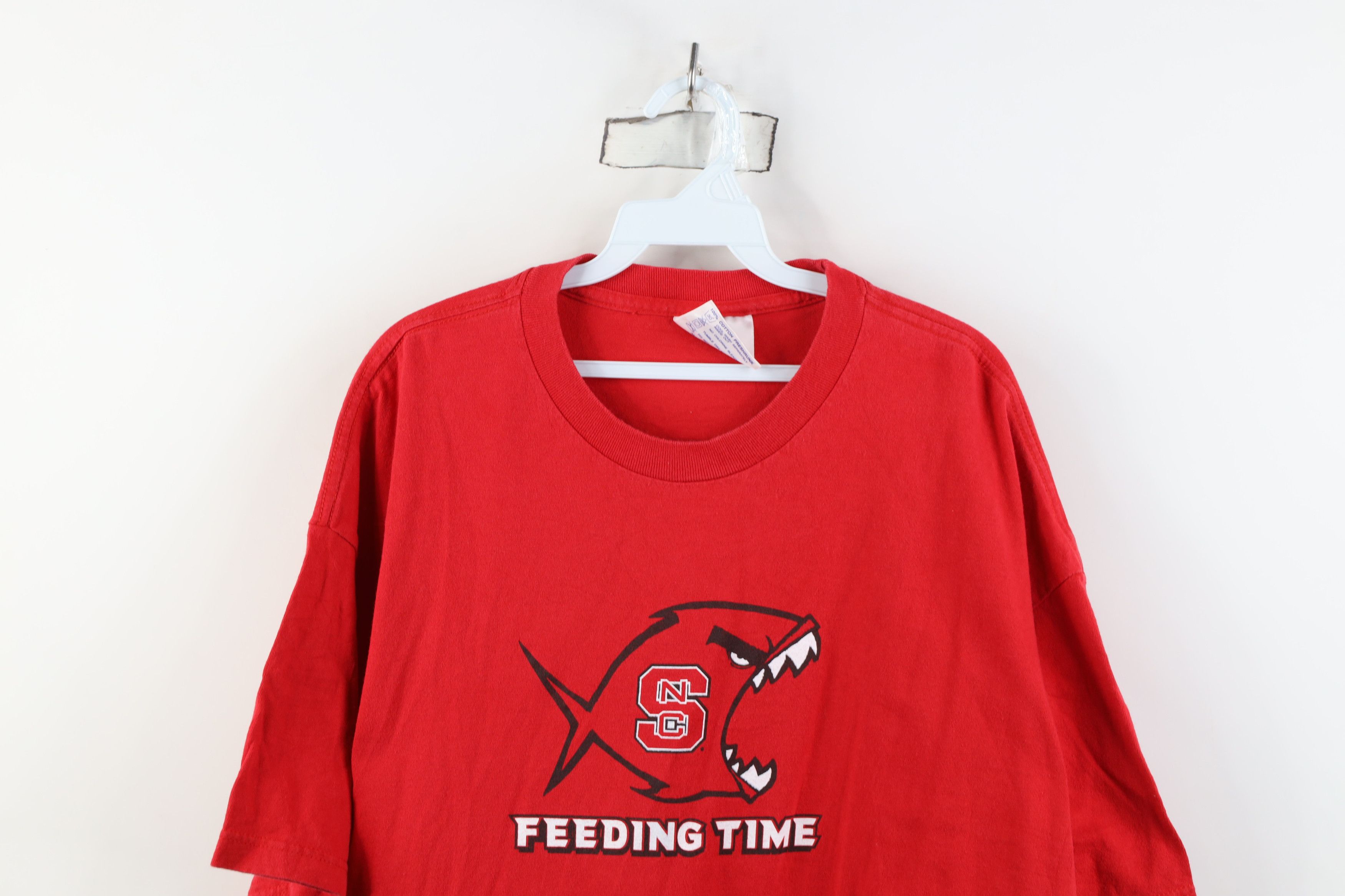 Vintage Vintage 90s Carolina State University Short Sleeve T-Shirt Size US XXL / EU 58 / 5 - 2 Thumbnail