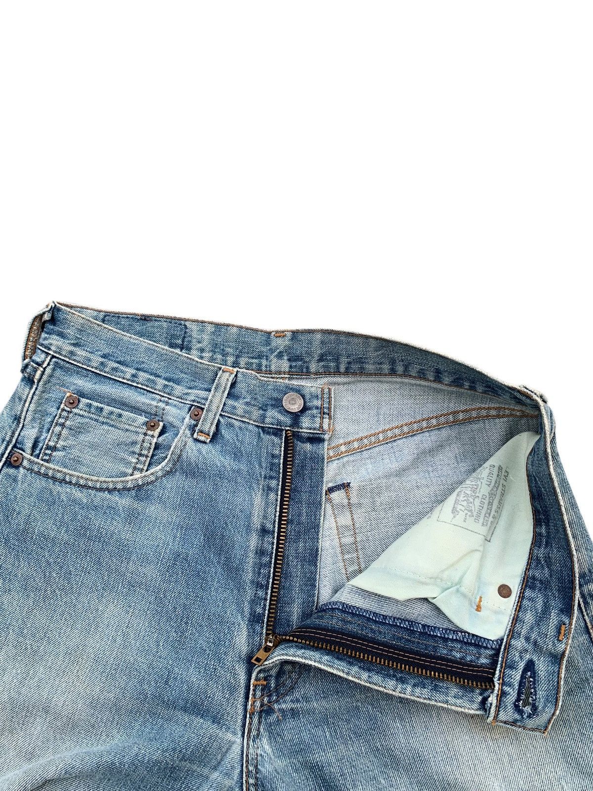Levi's VINTAGE LEVI'S BIG E 502 TRASHER SELVEDGE DISTRESSED DENIM Size US 31 - 10 Thumbnail