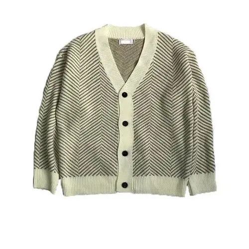 Aran Isles Knitwear × Japanese Brand Luxury Knitted Printed Buttons Cardigan Size US M / EU 48-50 / 2 - 2 Thumbnail