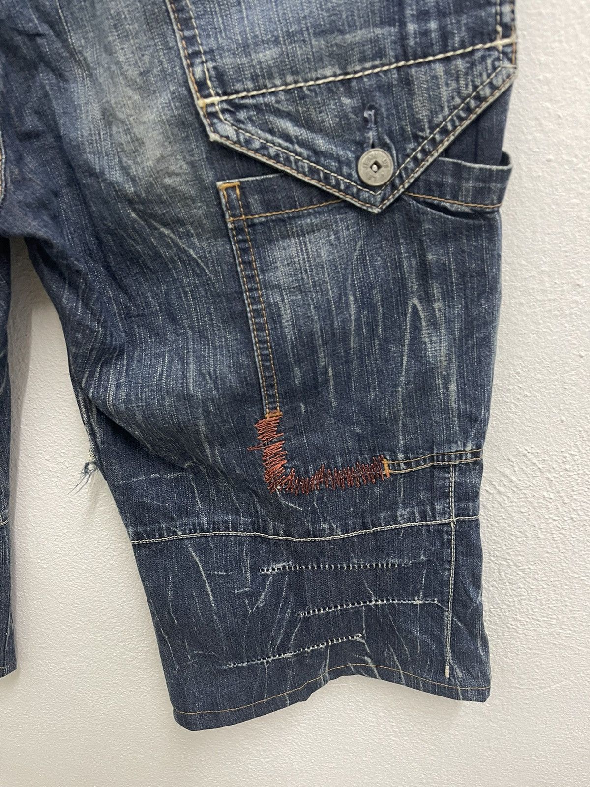 Marithe + Francois Girbaud × Seditionaries OFFER☄️Marithe Francois Girbaud Short Denim Jeans Size US 32 / EU 48 - 13 Thumbnail