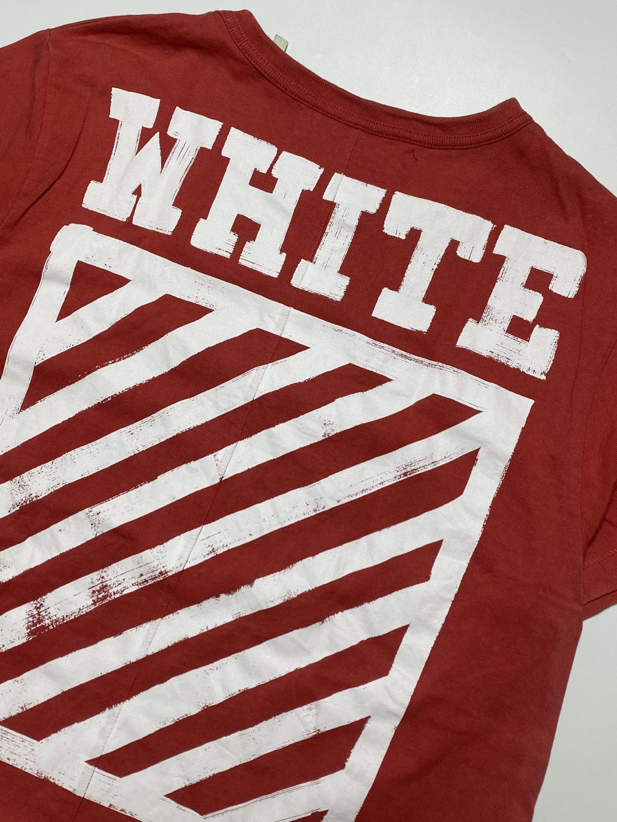Off-White Off-White Brushed Diagonal Logo T-Shirt Size US M / EU 48-50 / 2 - 3 Thumbnail