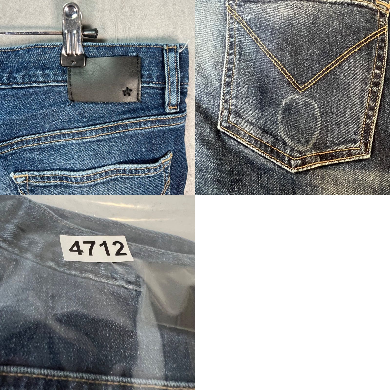 John Varvatos John Varvatos Jeans Skinny Distressed 33 Mens Blue Denim 5-Pocket Unwashed Vintage No N/A Size US 33 - 9 Thumbnail