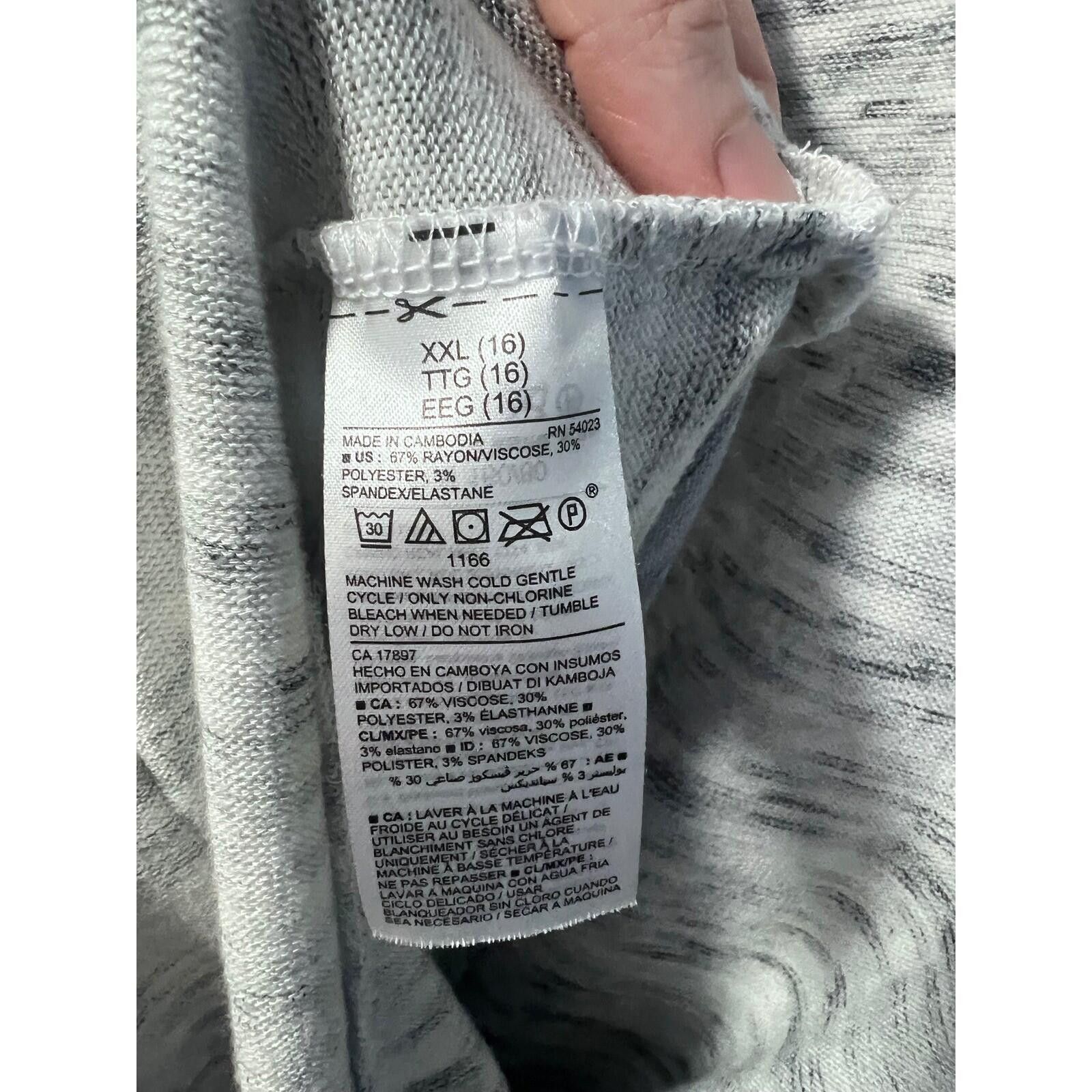Old Navy Old Navy Cardigan Women XXL Gray Space Dye Open Front Pocket Size XXL / US 16-18 / IT 52-54 - 5 Thumbnail