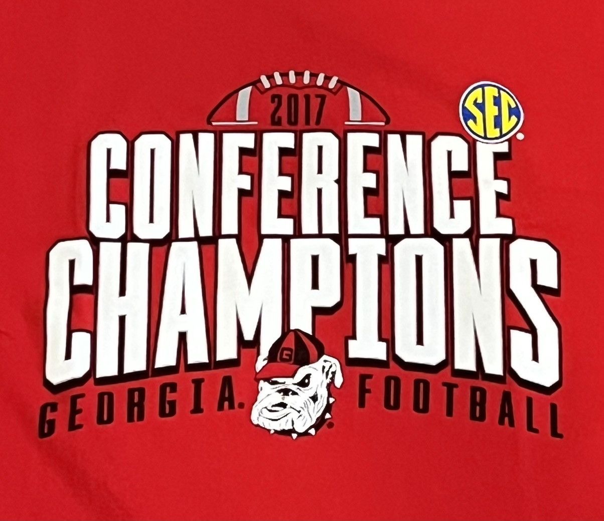 Hanes 2017 Georgia Bulldogs SEC Championship Shirt Size US L / EU 52-54 / 3 - 2 Thumbnail