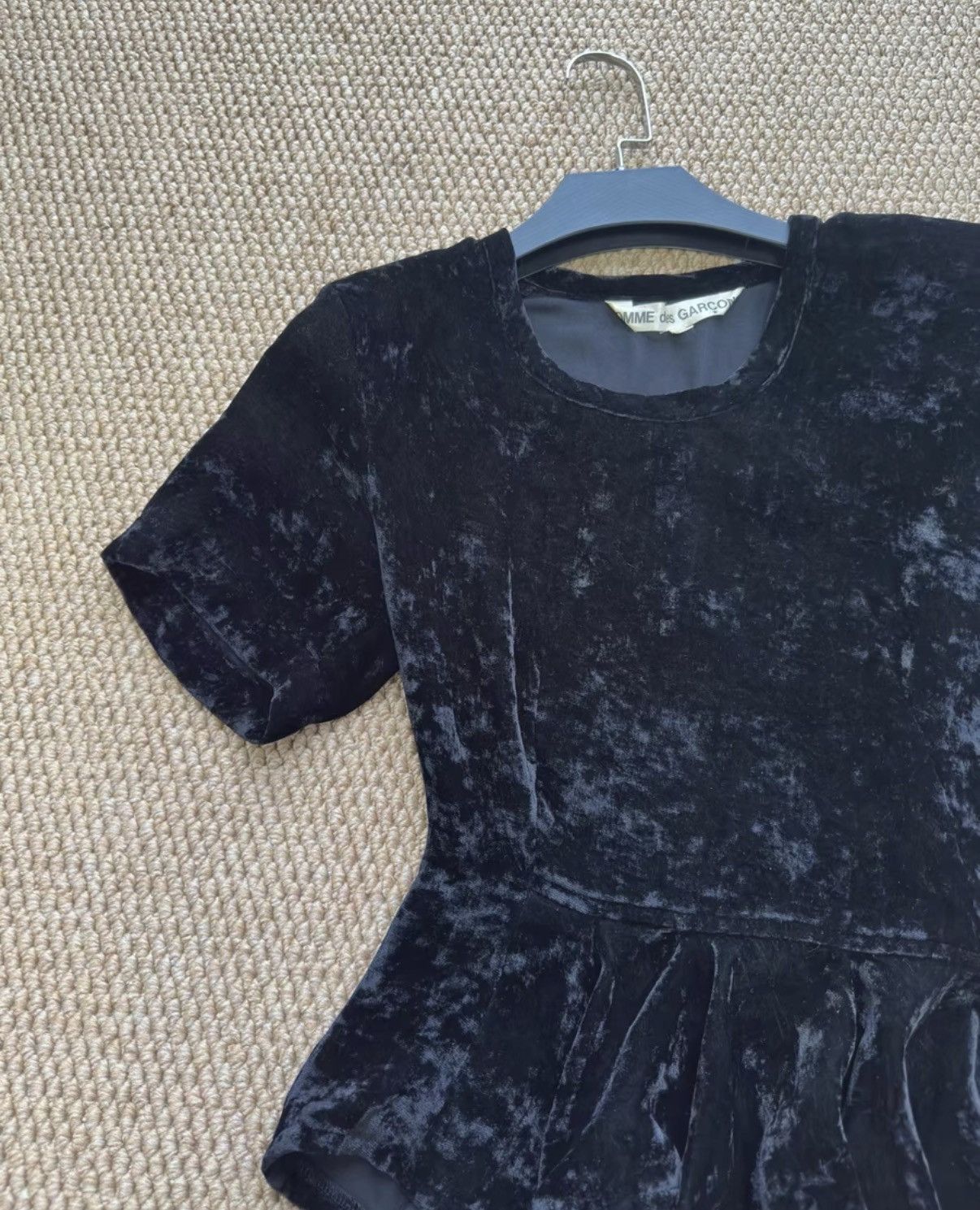 Comme des Garcons Comme des Garçons Ice Velvet Irregular Waist Ruffle Top K23 Size S / US 4 / IT 40 - 2 Thumbnail