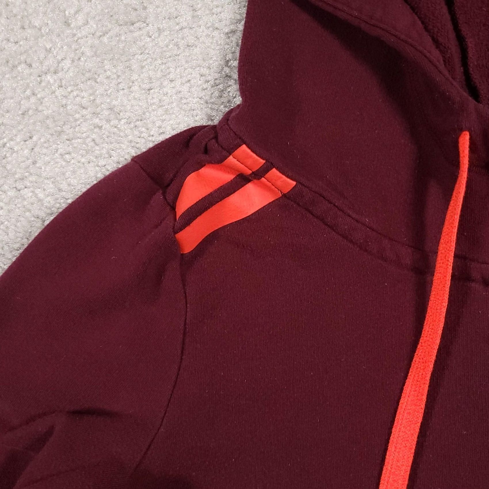 Victoria's Secret VINTAGE? No — exclude. PINK Victoria's Secret Hoodie Womens XS Maroon Pullover 1/2 Zip Hooded Pockets Embroidered Logo Lights Size XS / US 0-2 / IT 36-38 - 7 Thumbnail