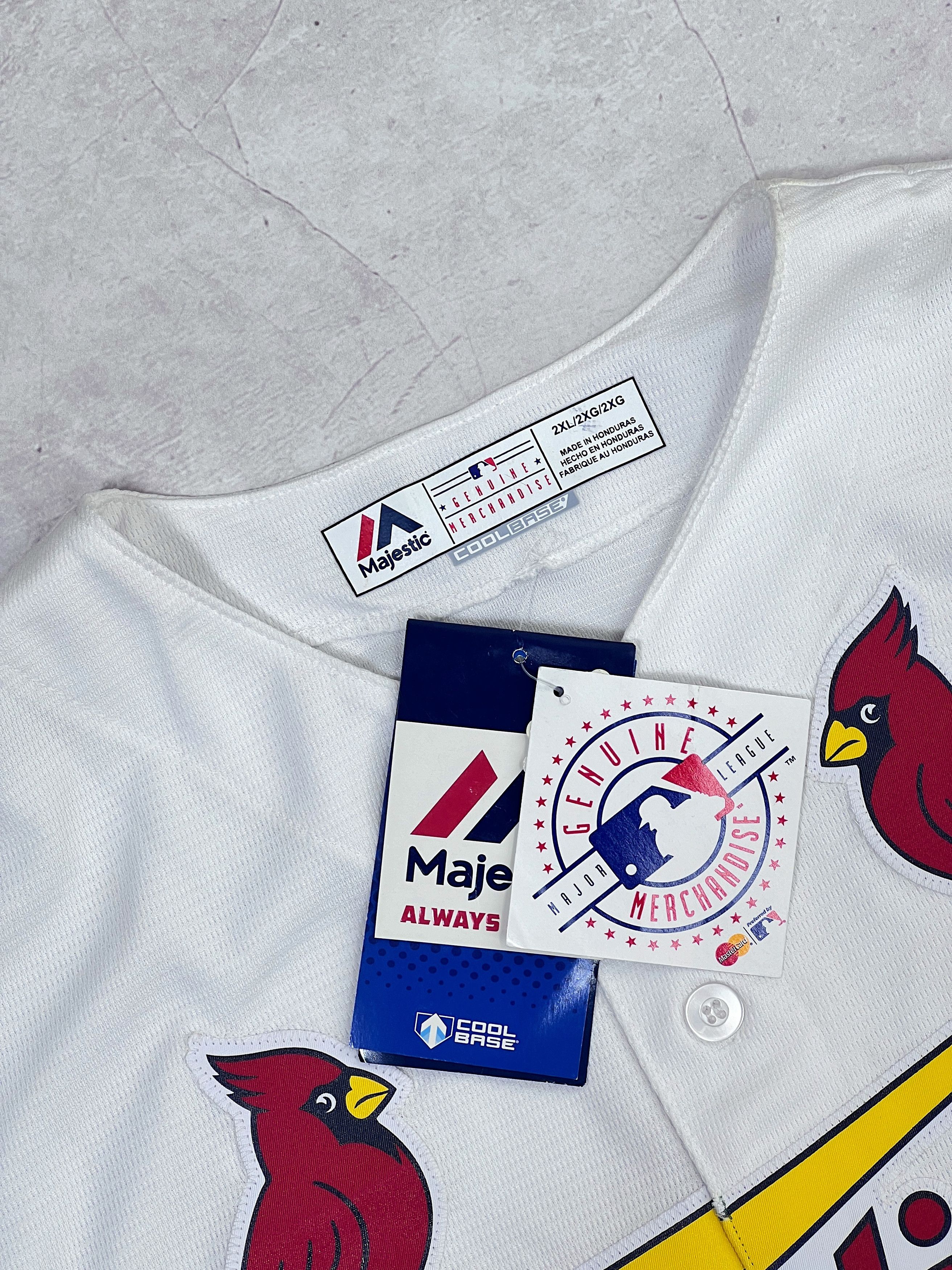 MLB × Majestic St Louis Cardinals Baseball Jersey Majestic Coolbase MLB Size US XXL / EU 58 / 5 - 6 Thumbnail