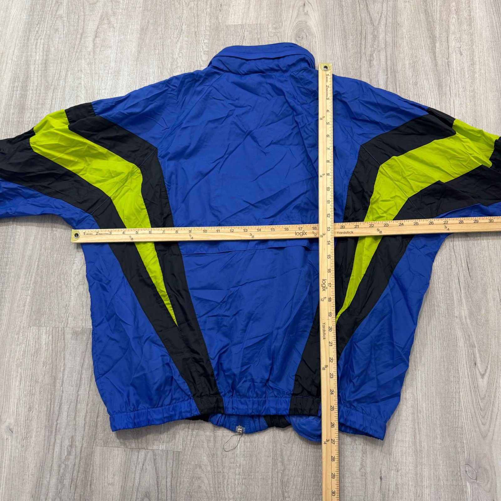 Adidas Vintage Adidas Windbreaker Jacket Mens Large Blue Green 90s Size US L / EU 52-54 / 3 - 8 Thumbnail