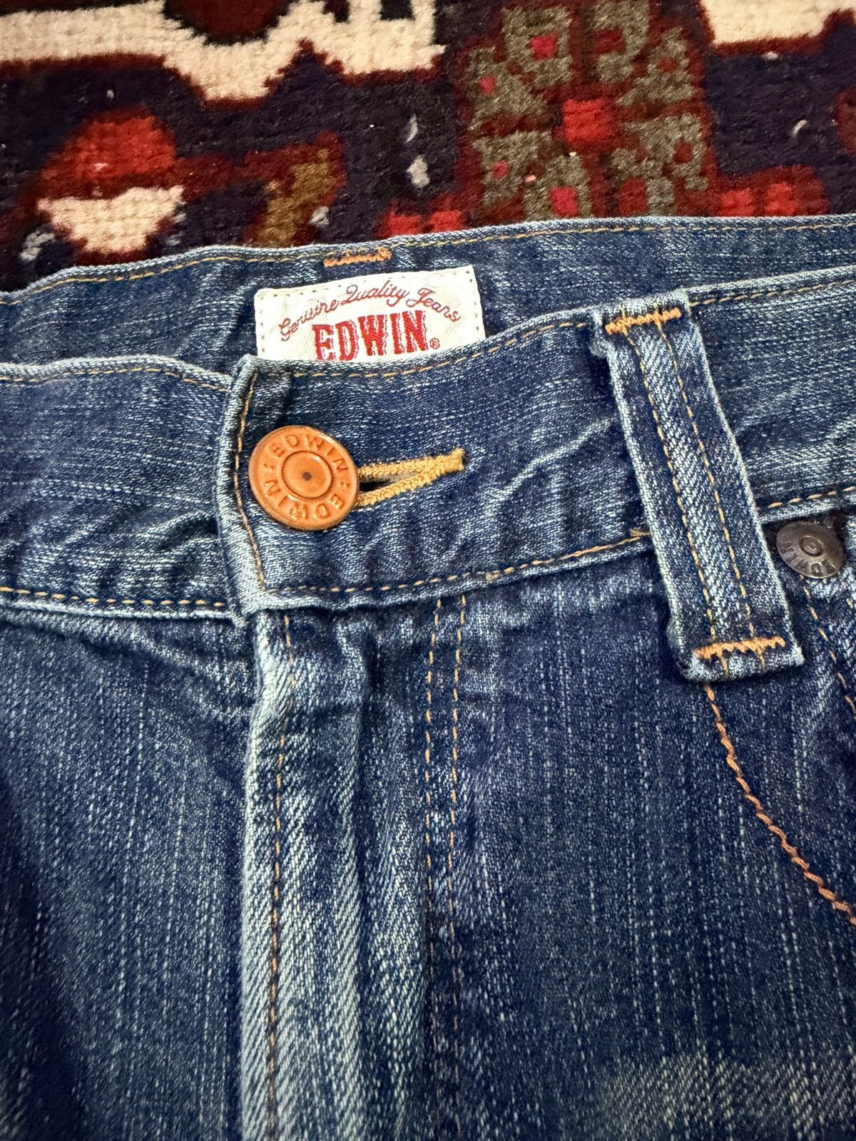 Edwin Vintage Distressed Edwin 403 XVS Denim Japanese Brand Size US 38 / EU 54 - 8 Thumbnail