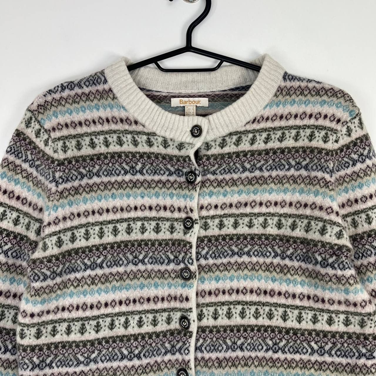 Barbour Barbour Peak Fair Isle Wool Knit Cardigan Button Size Uk 12 Size M / US 6-8 / IT 42-44 - 2 Thumbnail