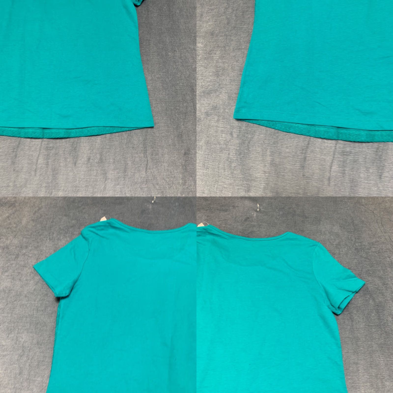 Vintage Laura Scott Missy Lace Front Tee Shirt Womens Medium Tropical Green Knit Cotton Shirt Womens Medium Tropical Green Lace Front Tee Shirt Size M / US 6-8 / IT 42-44 - 9 Thumbnail