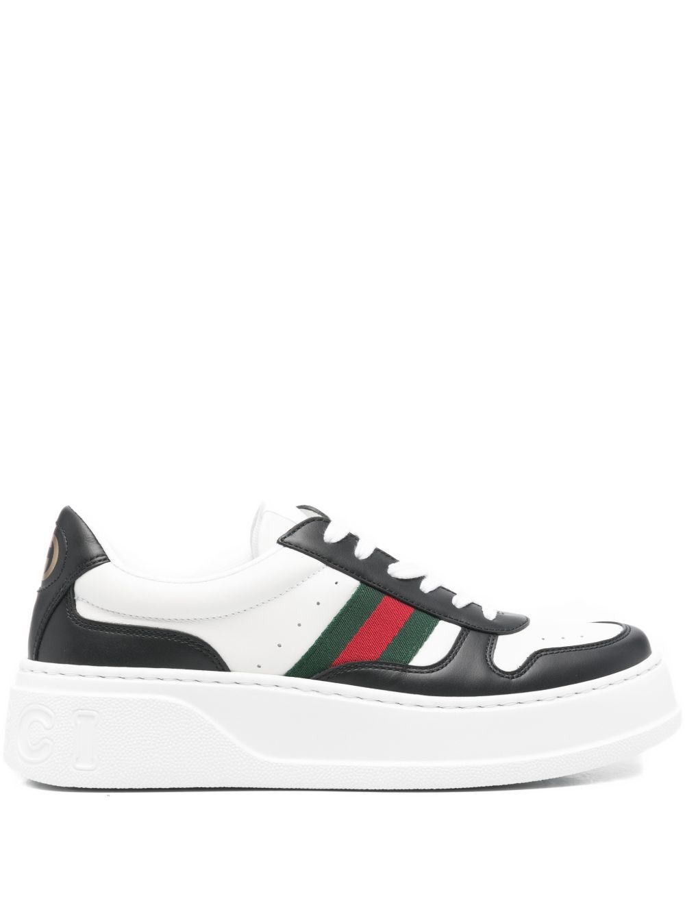 Gucci CHUNKY B LEATHER SNEAKERS Size US 11 / EU 44 - 1 Thumbnail