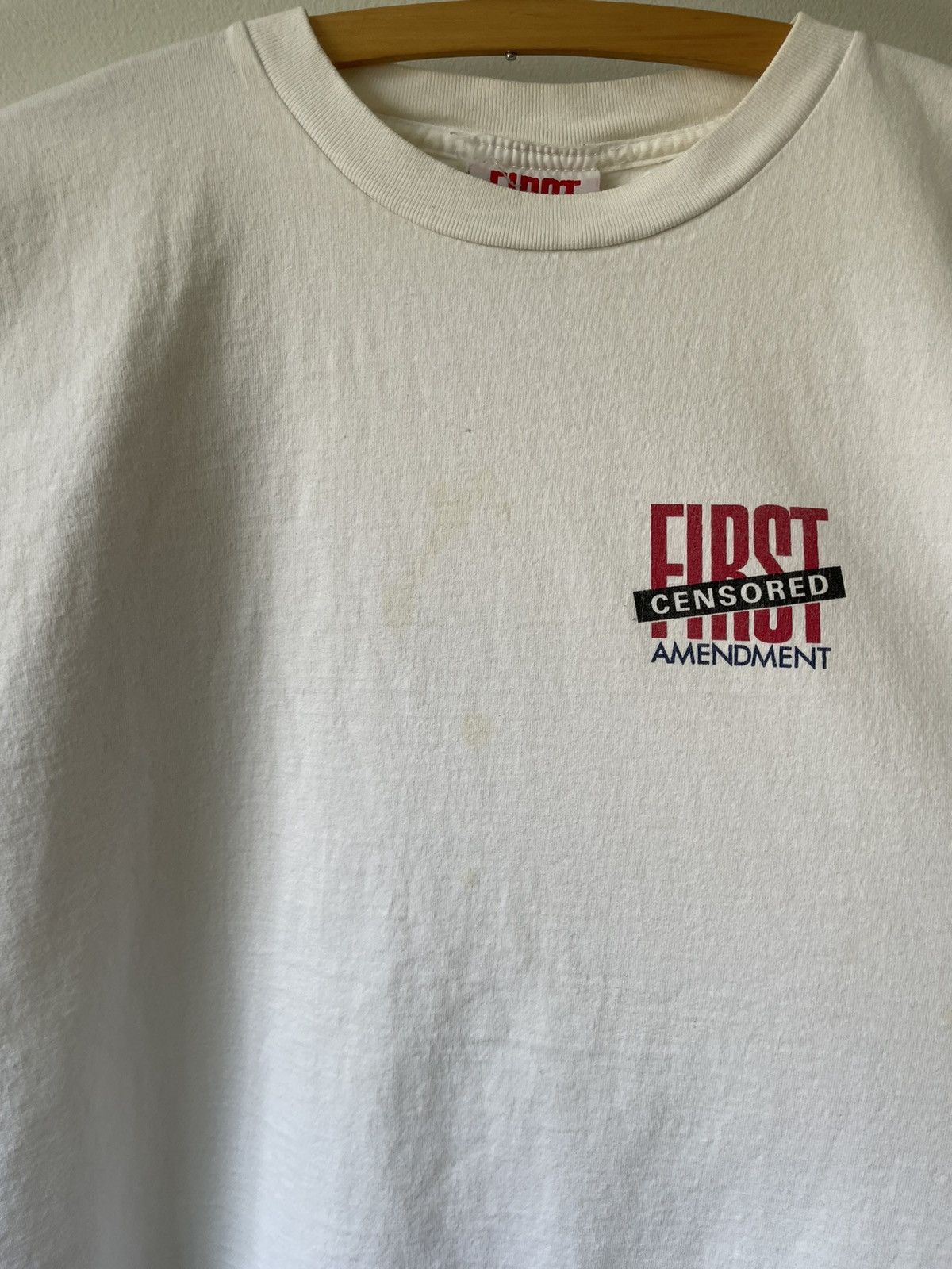 Vintage Crazy 90s SEX First Amendment Censored tee Size US XL / EU 56 / 4 - 7 Thumbnail