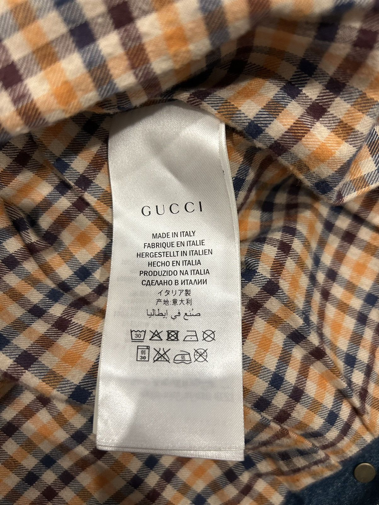 Gucci GUCCI DENIM JACKET WITH FLORAL EMBROIDERY Size US M / EU 48-50 / 2 - 10 Thumbnail