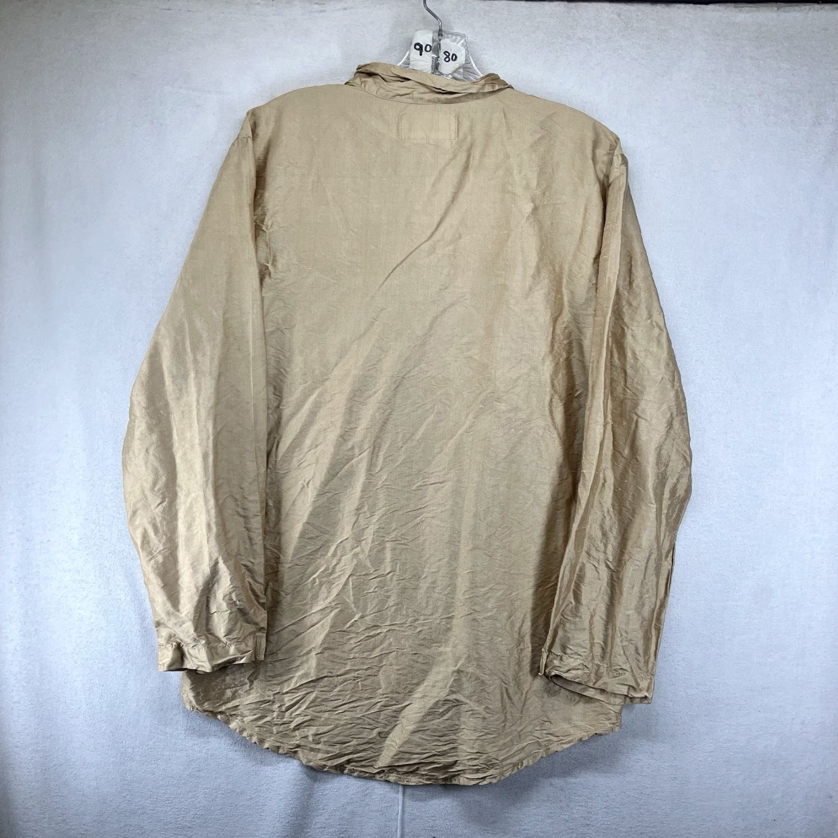FLAX VINTAGE FLAX Blouse Long Sleeve Casual Women's Size S Gold Silk Lagenlook 90s Bohemian Size S / US 4 / IT 40 - 2 Thumbnail