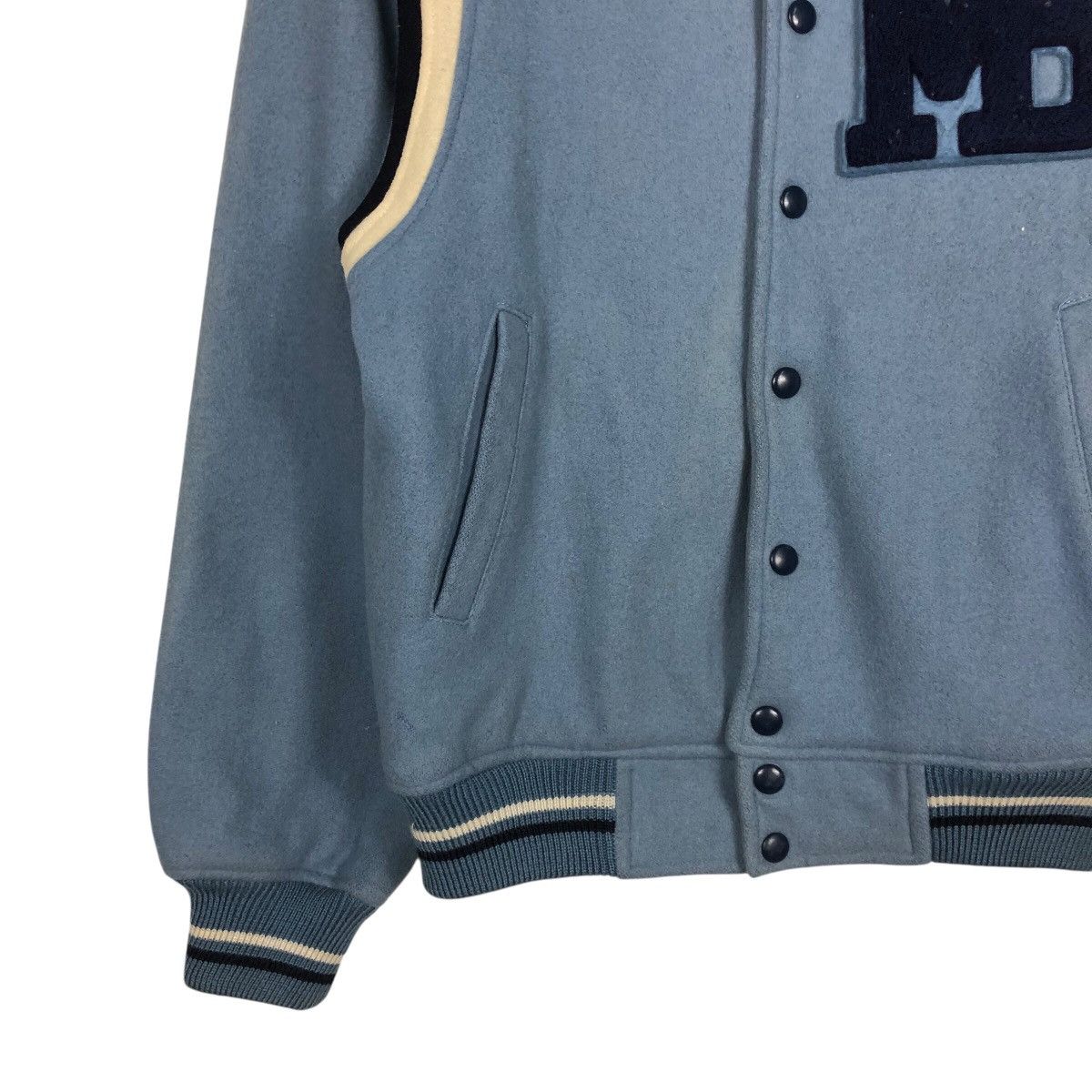 Japanese Brand 📌Vintage Wool Varsity Jacket Mac Beth Big Logo Full Patches Size US L / EU 52-54 / 3 - 5 Thumbnail