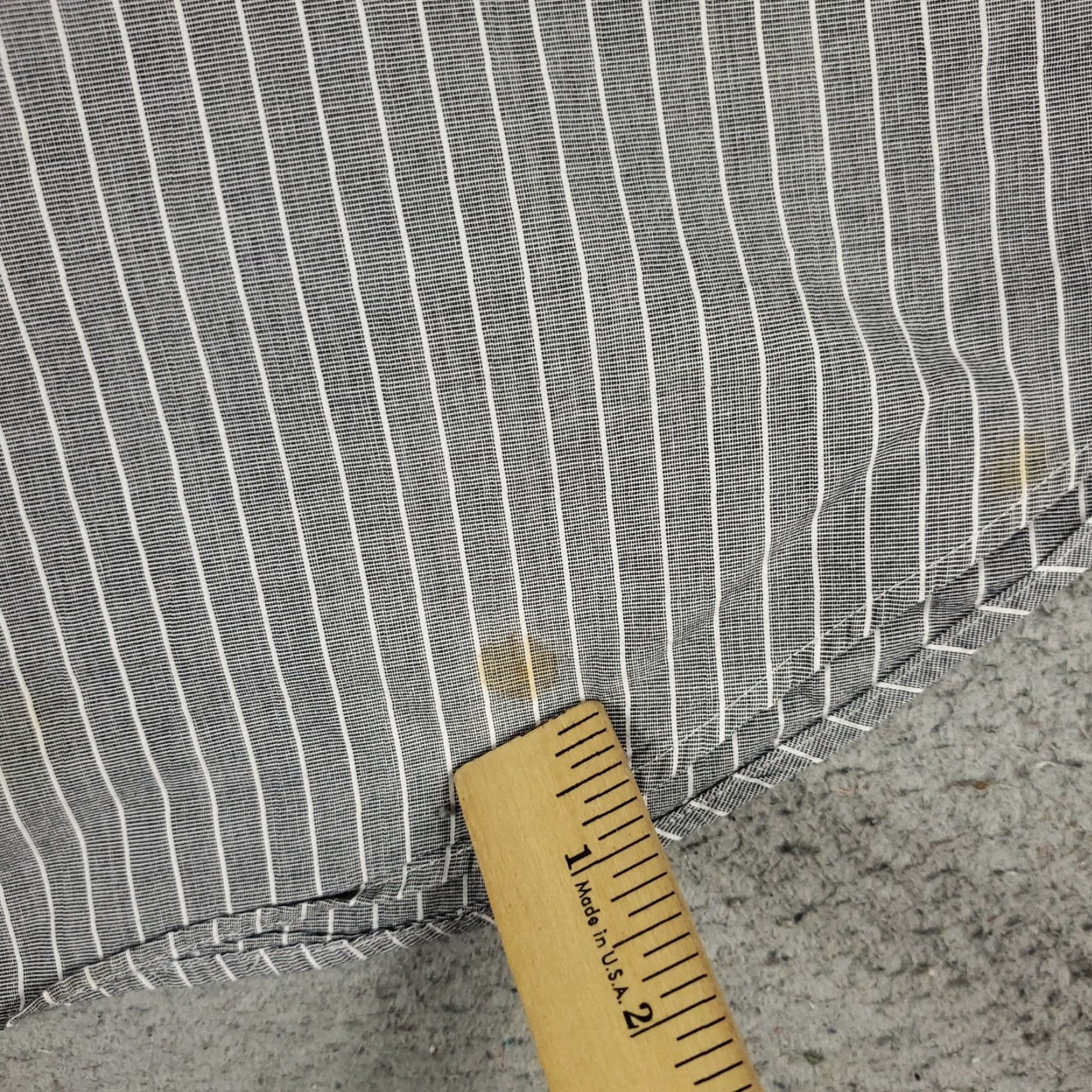 Polo Ralph Lauren Polo Ralph Lauren Button-Up Shirt Mens 2XL Gray White Striped Cotton Long Sleeve Classic Preppy Size US XXL / EU 58 / 5 - 6 Thumbnail