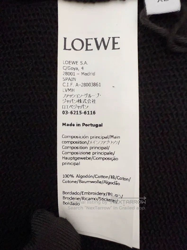 Loewe Loewe Cotton Letter Embroidered Round Neck Sweatshirt Size XL / US 12-14 / IT 48-50 - 9 Thumbnail