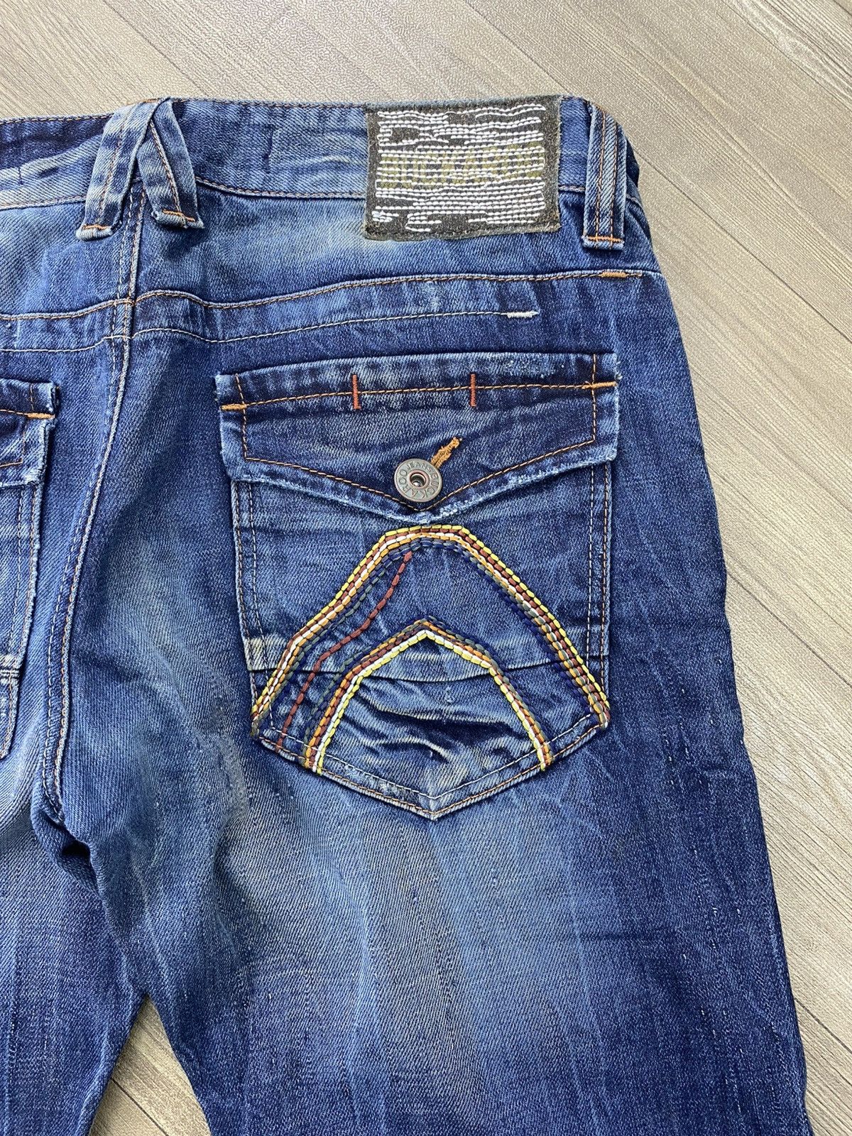 If Six Was Nine 2000s Buckaroo Distressed Faded Lgb Punk Style Baggy Jeans Size US 34 / EU 50 - 13 Thumbnail