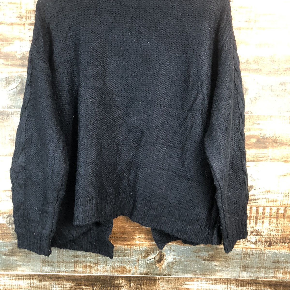 Homespun Knitwear Choco Raffine Black Cardigan Knitwear #A2356 Size XL / US 12-14 / IT 48-50 - 14 Thumbnail