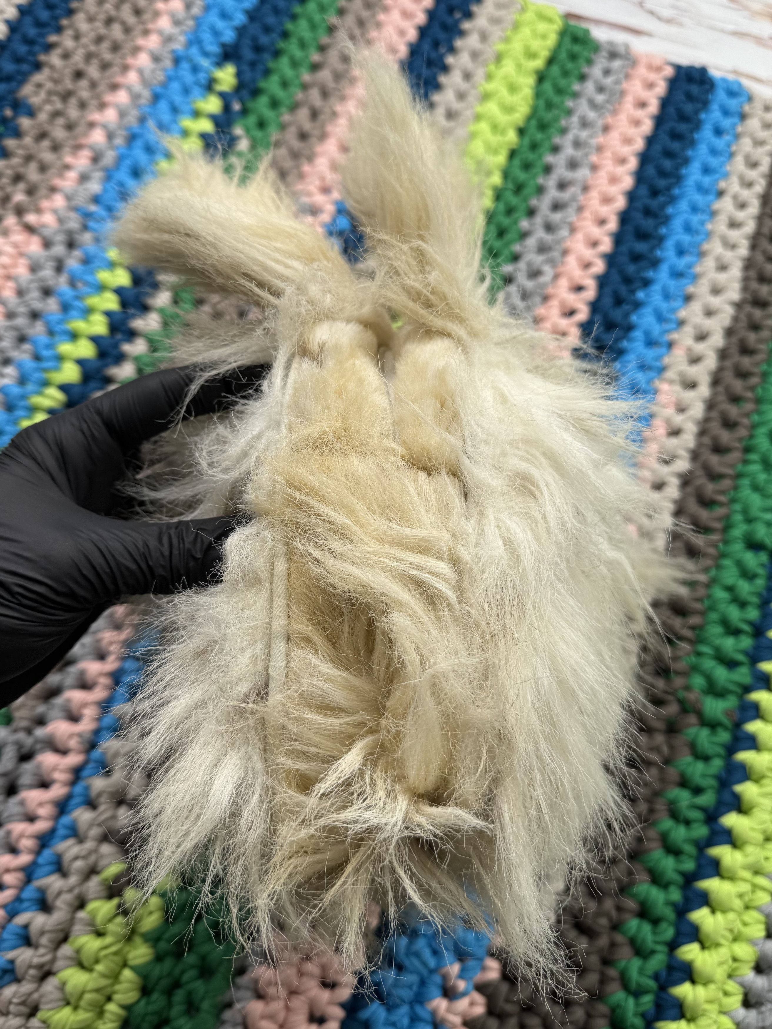 Japanese Brand Vintage Faux Fur Handle Bag (ET1) Size ONE SIZE - 4 Thumbnail