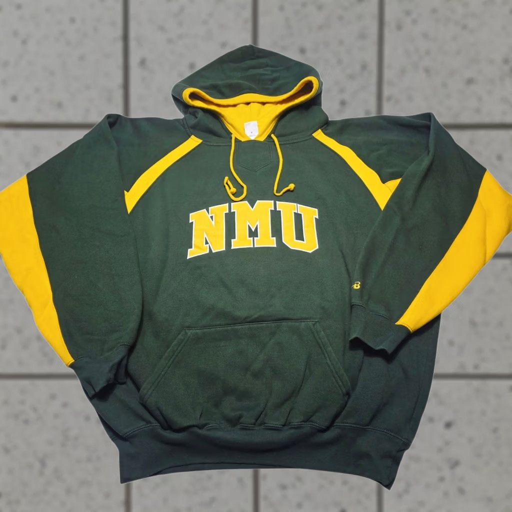Vintage VINTAGE Northern Michigan University Hoodie Cotton Heavyweight 2XL Stitched Y2k Size US XXL / EU 58 / 5 - 1 Thumbnail