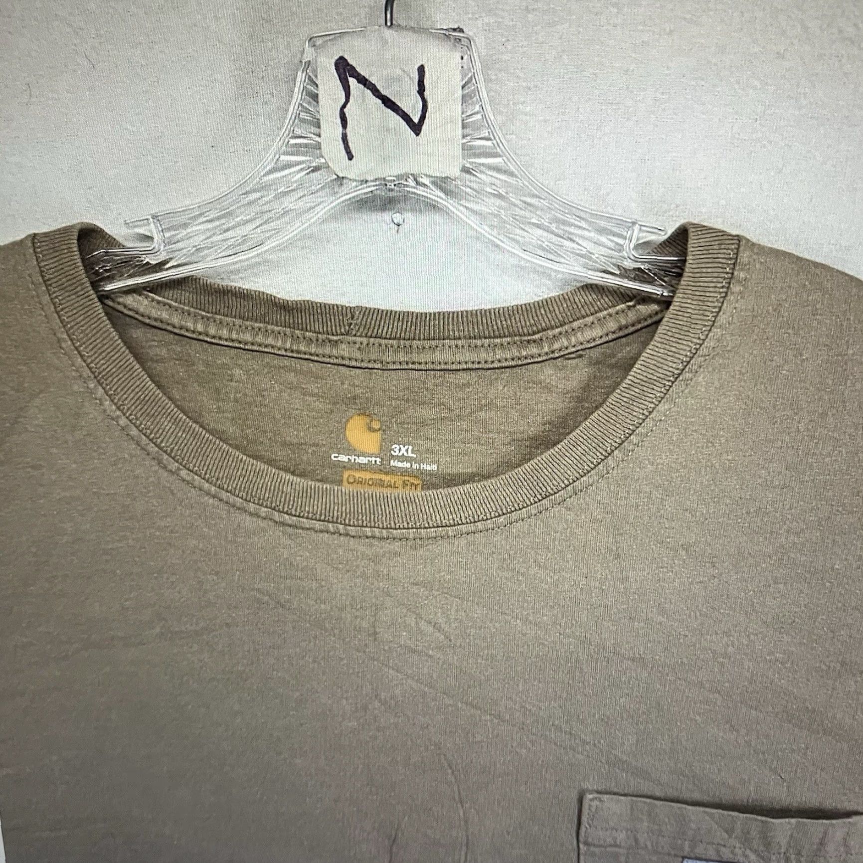 Carhartt VINTAGE Carhartt Men’s T-Shirt Short Sleeve Crew Neck 3XL Brown Heavyweight Cotton Workwear Outdoor Size US XXL / EU 58 / 5 - 5 Thumbnail