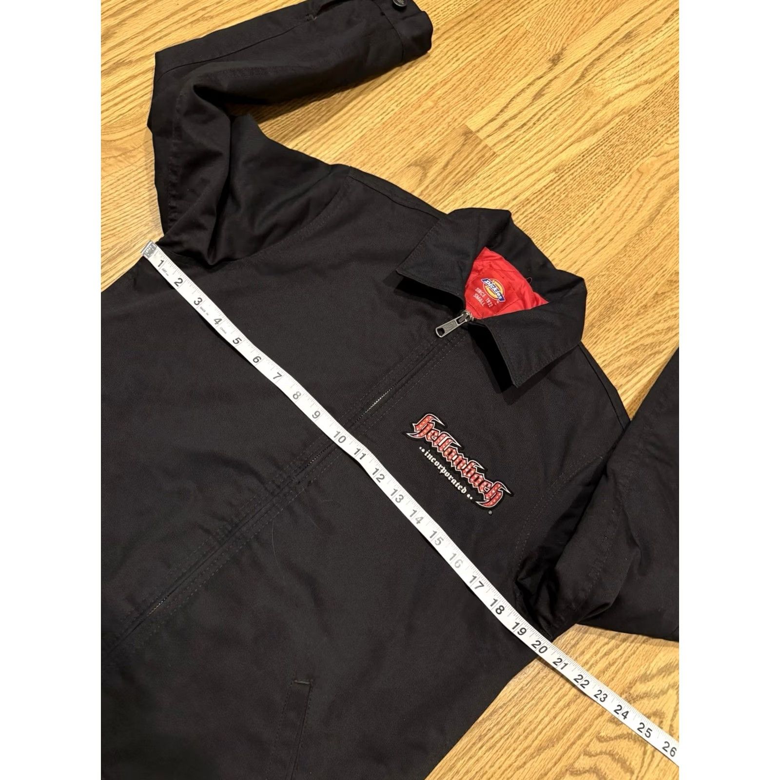 Dickies Dickies Hellanbach Jacket Size S Embroidered Wings Rhinestone Bomber Jacket Black Unisex Adults Zip Full Zip Pockets Logo Collar Style Wing Size US S / EU 44-46 / 1 - 6 Thumbnail