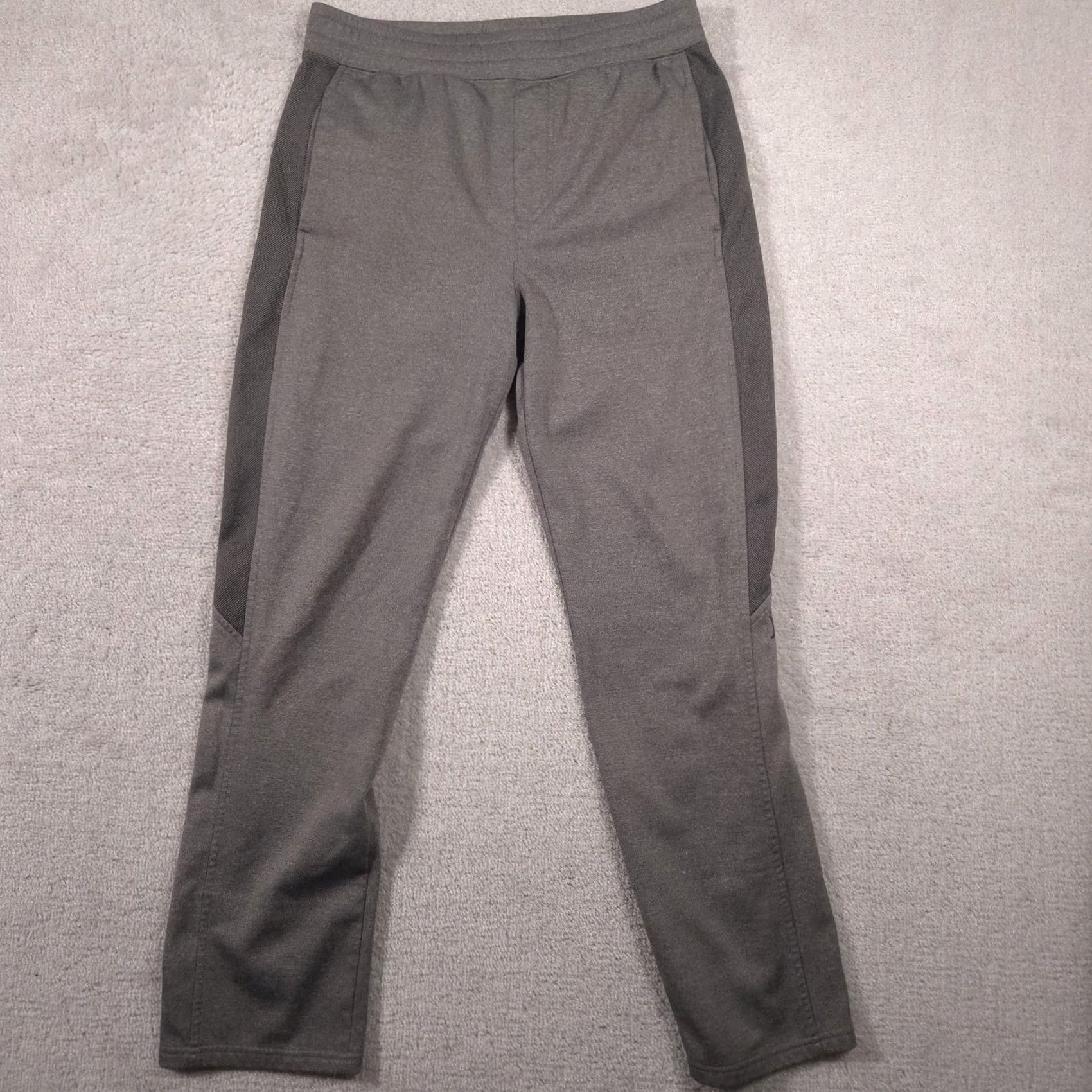 Hurley Hurley Pants Mens S Gray Fleece Joggers Sweatpants Pockets Side Stripe Logo Adjustable Waist Size US 29 - 2 Thumbnail