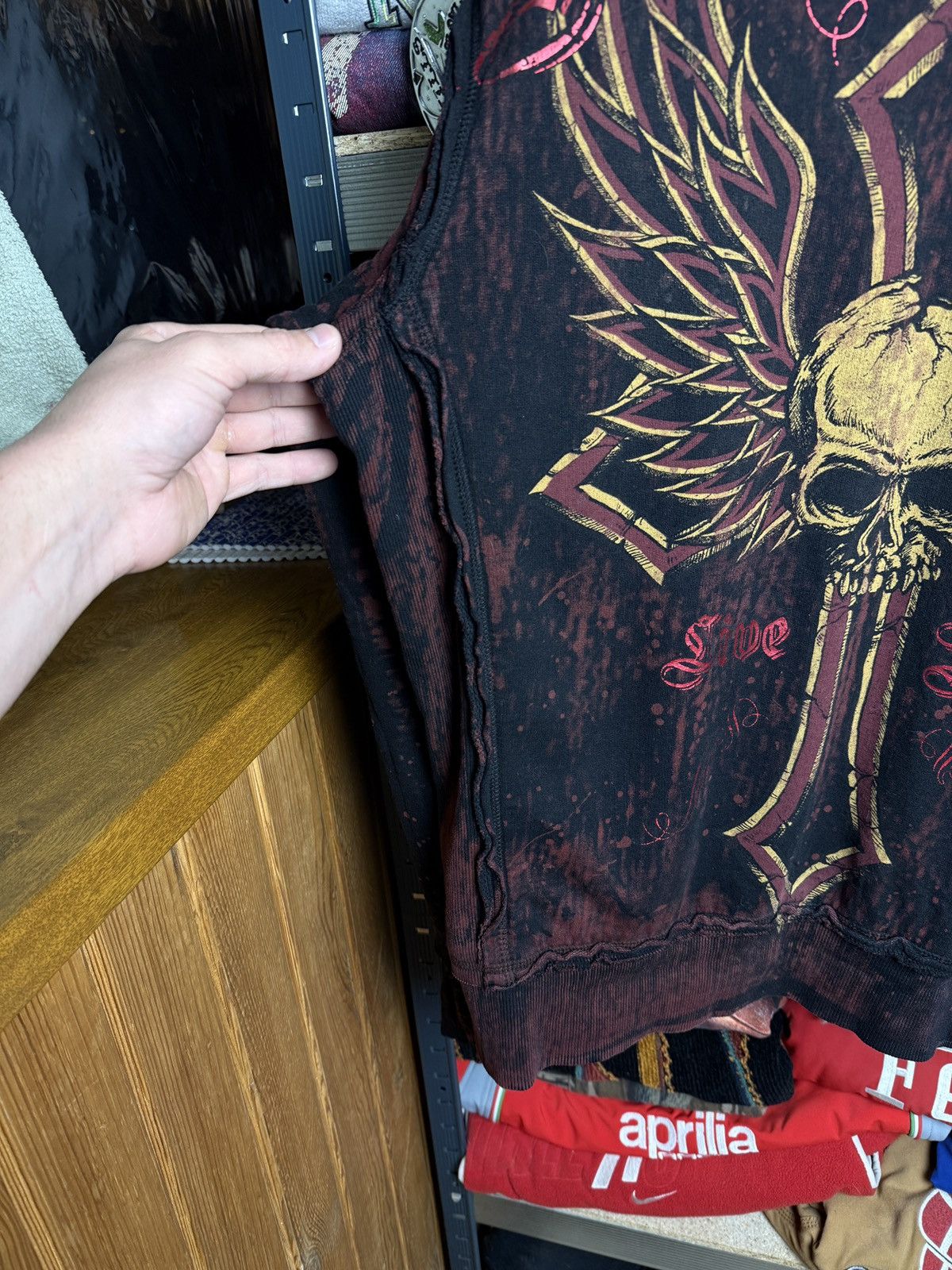 Affliction Y2K Affliction Reversible Hooded 00s Zip Jacket Grunge Opium Size US M / EU 48-50 / 2 - 20 Thumbnail
