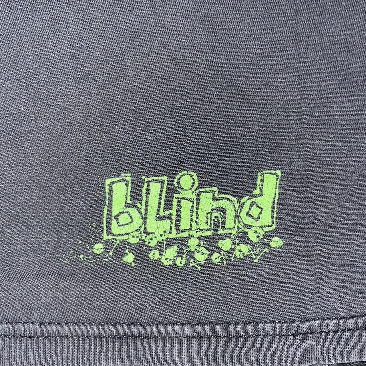 Blind Skateboards Vintage 2000s Blind Skateboards Spell-out Logo Tee Fader Size US L / EU 52-54 / 3 - 5 Thumbnail