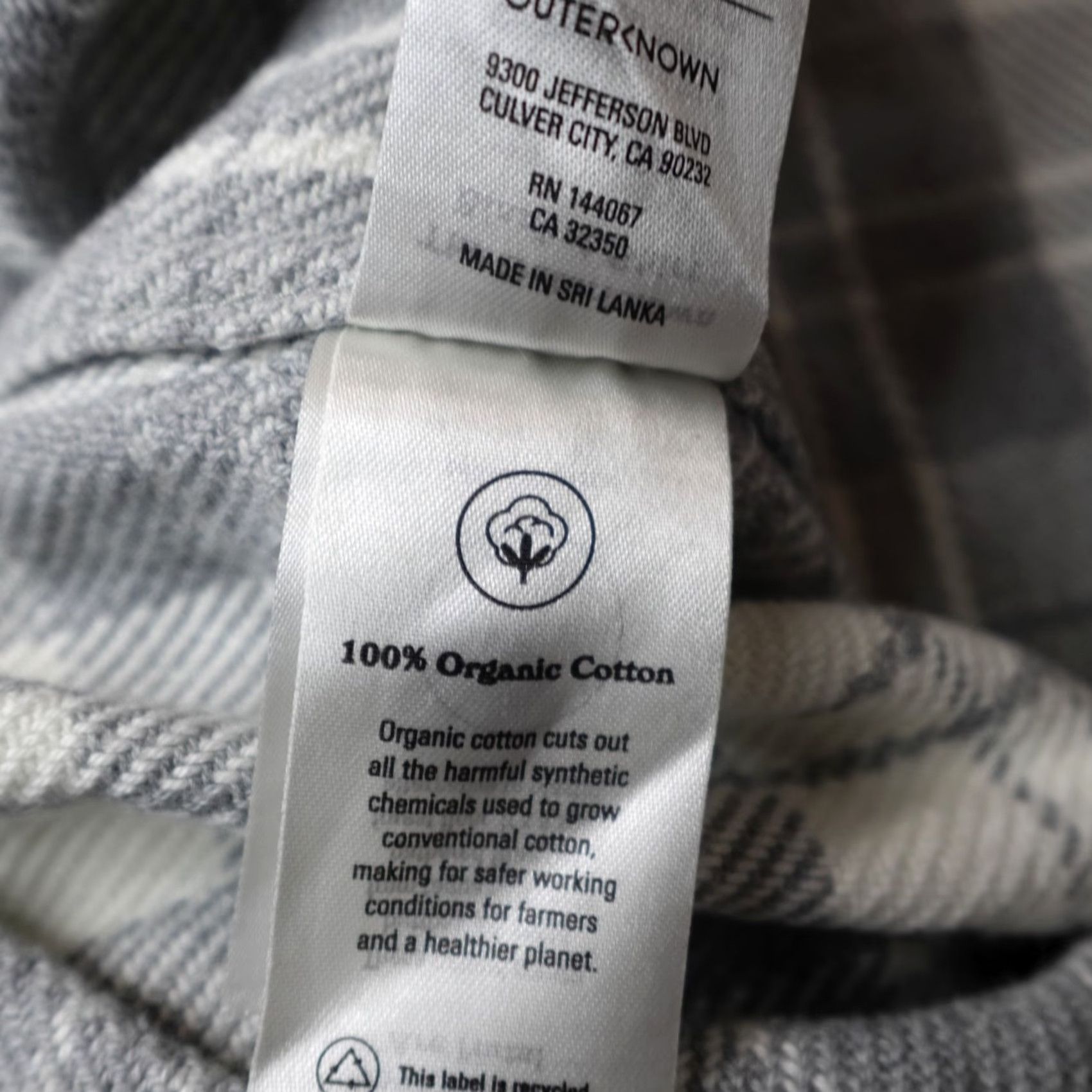 Outerknown Outerknown Womens Shirt XS Gray Flannel Button-Up Plaid Cotton Classic Casual Sleeve Collared Vintage: No/Not Vintage Size XS / US 0-2 / IT 36-38 - 6 Thumbnail