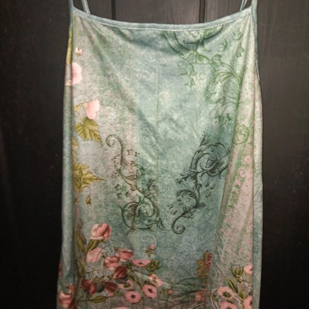 SSUR Source unknown ,green floral camisole top.nwot size 14 Size XL / US 12-14 / IT 48-50 - 6 Thumbnail