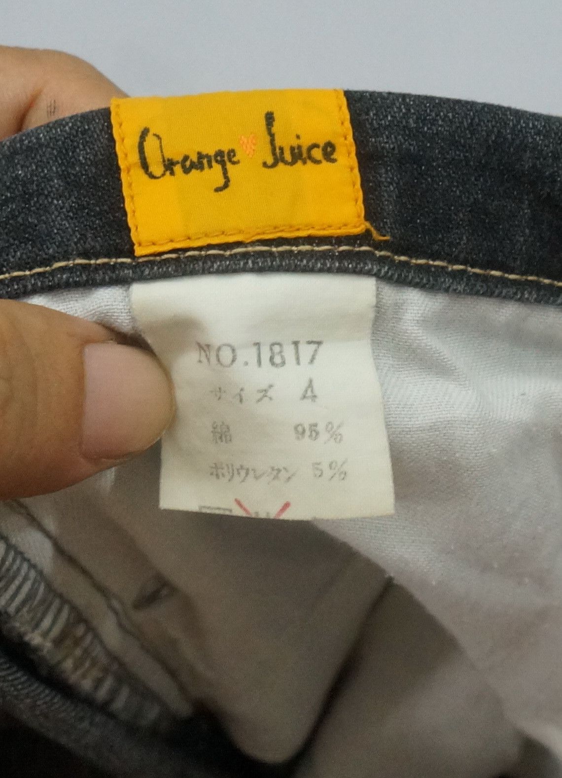 Japanese Brand Japan 🔴 ORANGE JUICE Flare Patchwork Hagi Style Denim Size US 33 - 5 Thumbnail
