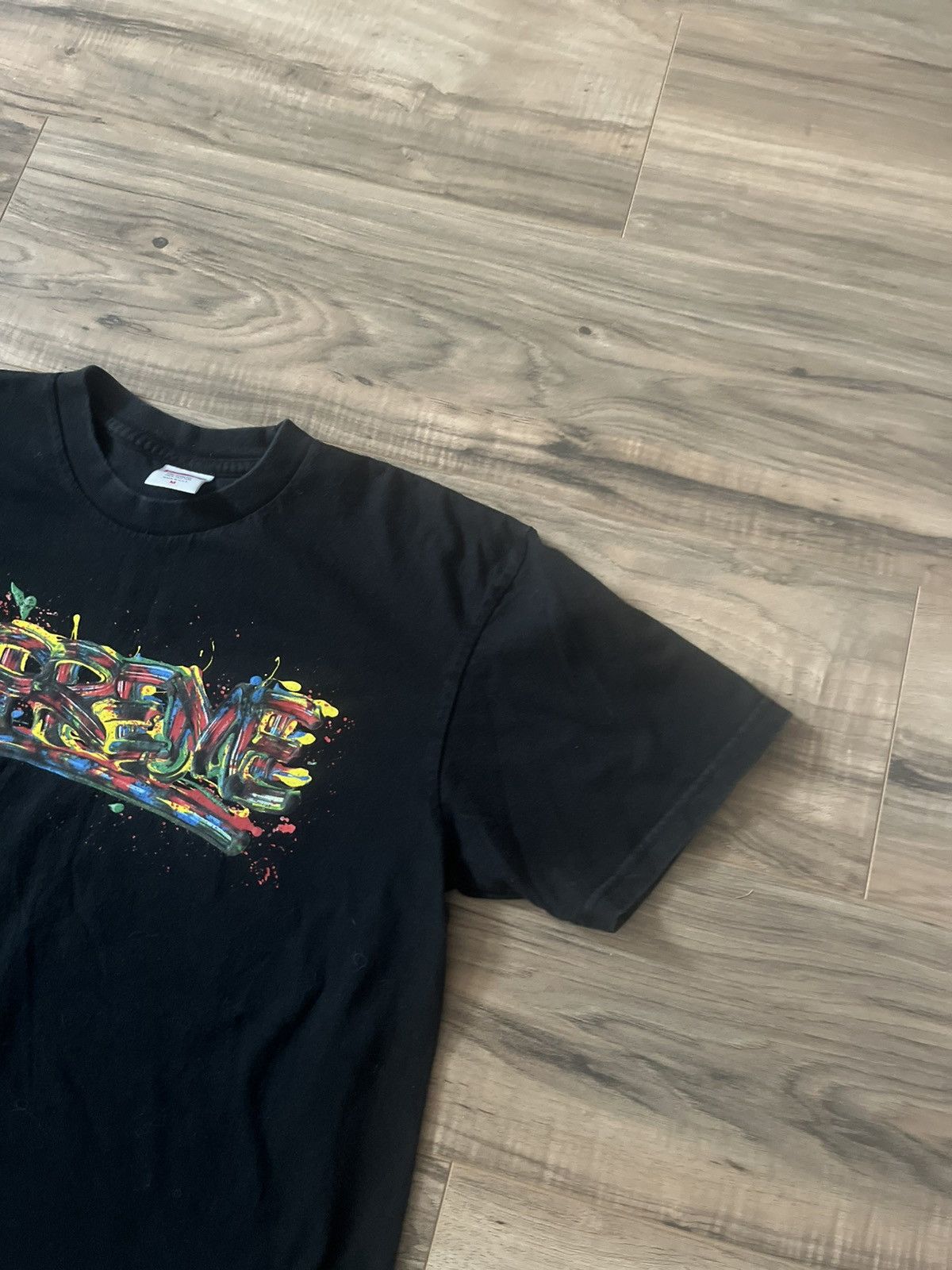 Supreme Supreme Paint Logo Tee Size US M / EU 48-50 / 2 - 3 Thumbnail